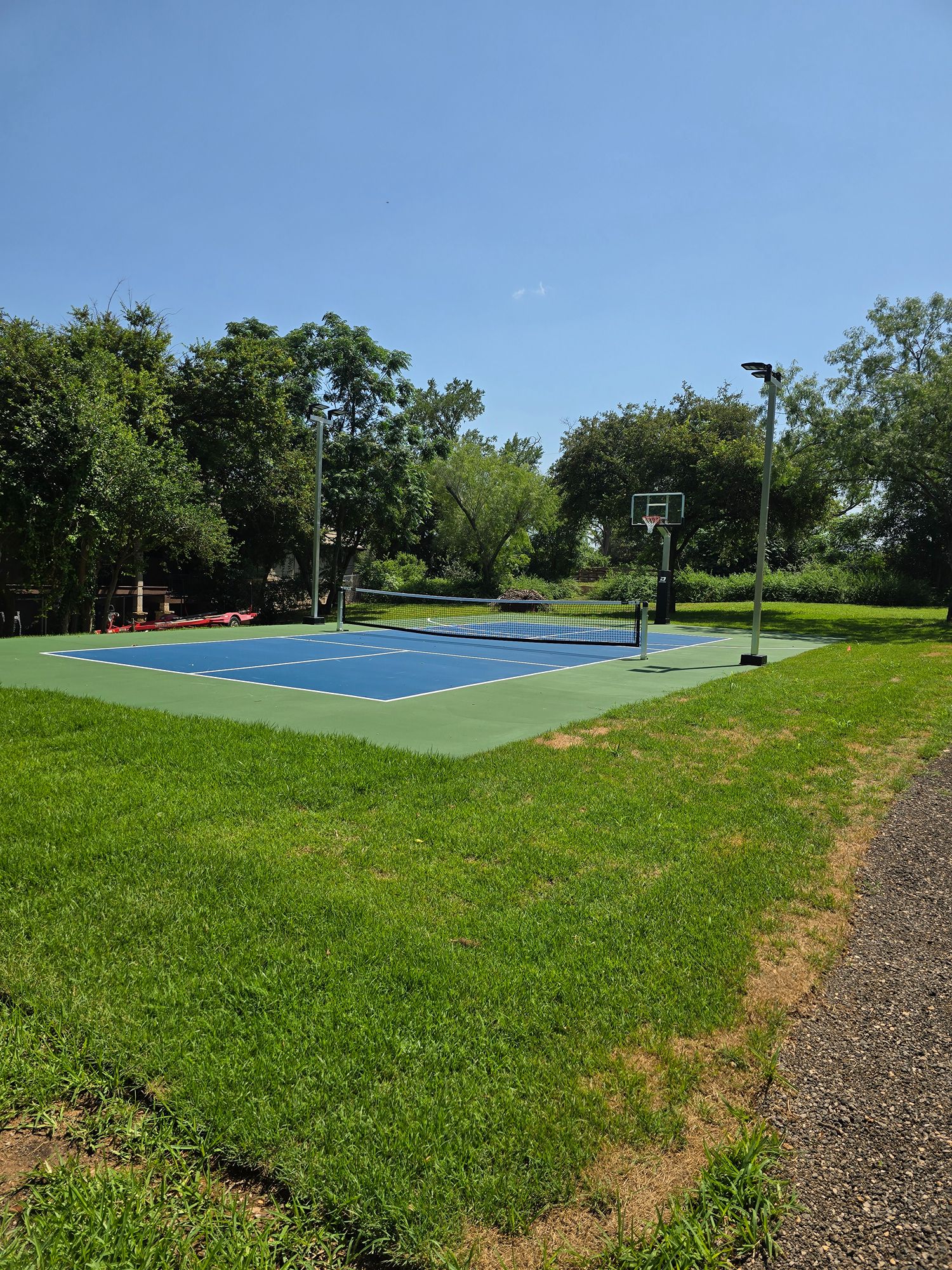 Pickleball Courts finished slab in BLANCO, TX